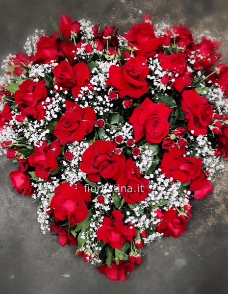 Cuore di rose rosse | Funebre