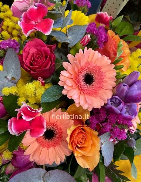 Bouquet di fiori misti con Mimosa | Festa della Donna